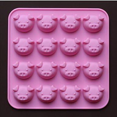 Bst Moule A Gateau En Forme De Cochon Pour 16 Moules A Chocolat En Silicone Moule A Gateau 17 5 X 17 5 X 1 5 Cm 6 9 X 6 9 X 0 6 Cm Amazon Fr Cuisine Et Maison