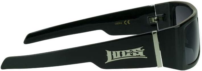 LOCS NEW MENS HARDCORE GANGSTA BIKER SUNGLASSES (BLACK) - Image 3