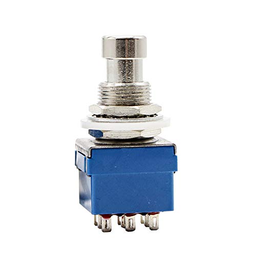 E Support™ 5 X 3PDT 9 Pins Box Stomp Gitaareffect Pedaal Voetschakelaar True Bypass Metaal Blauw - Image 7