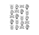 Ouija Board Waterslide Nail Decals/Nail art
