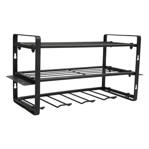 Organize Suas Furadeiras Com Eficiência Com Nosso Suporte De Furadeira Preto Para Montagem Em Parede
