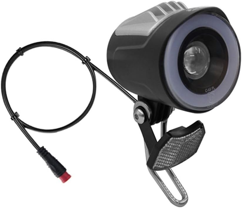 6V-48V Ebike LED Headlight Front Light Spotlight 2pins Connector Electric Bicycle Accessories