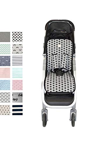 Fundas BCN  - F158/9399 - Colchoneta Universal para Silla de Paseo - Fun Black Star