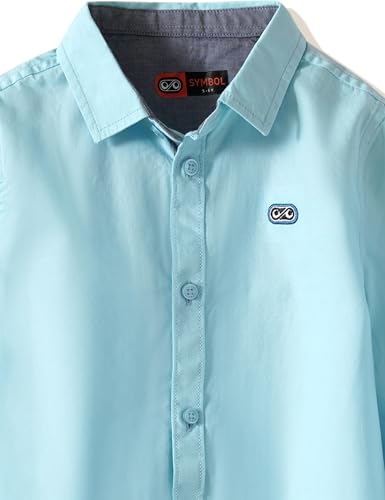 Image of Amazon Brand - Symbol Boys 100% Cotton Casual Shirt | Full Sleeves | Regular Fit | Age 2-14 Years