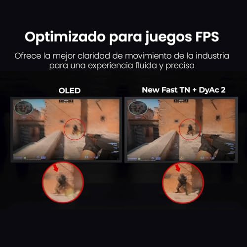 Image of BenQ Zowie XL2586X+ | 24.1 | Fast TN 600Hz Gaming Monitor for Esports (FPS) | Motion Clarity DyAc2 | XL Setting to Share | Shiel| Precise Height Adjust| Vivid Color Film| S-Switch (Black)