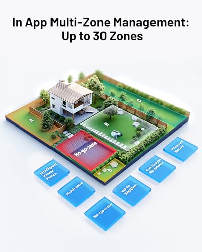 MAMMOTION YUKA 3000 Robot Lawn Mower, Perimeter Wire free,Recommended 3000 m, Max.4000 m,Equipped with Ultrasense Al vision, Handles 45% slopes Cutting Heights 20-90mm, Automatic Mapping - Image 5