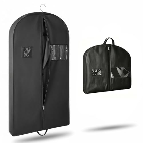 Sac à vêtements, sac de costume pour voyage, housse vetement voyage, housses de vêtements respirantes pour vestons, chemises, robes de soirée, sac à...