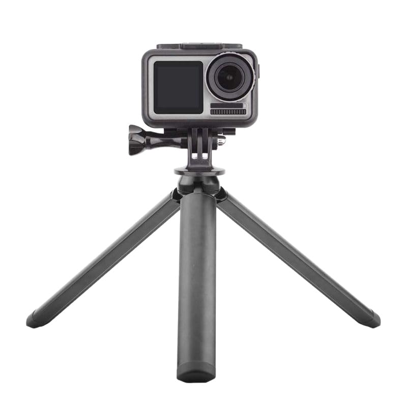 Premium Black Aluminum Alloy Metal Holder Adapter Tripod Stand for Osmo Action Sports Camera Accessories