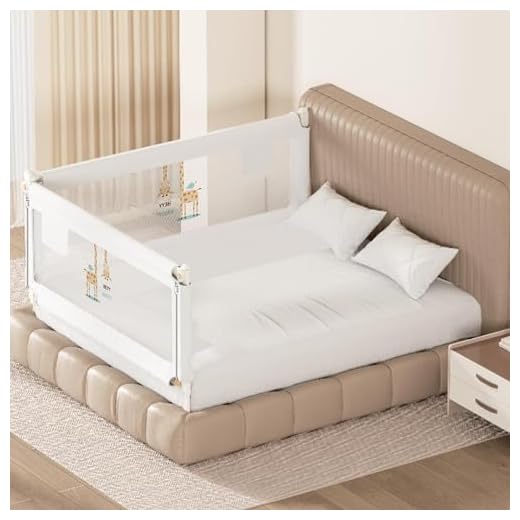 Kids Station Comfy Baby Safety Bed Rail - Foldable and with Anti-Suffocation Cloth - Portable Kids Bed Rail Safeguard Fence with 28 Adjustable Height - 6.6ftx6ft or 200x180cm (2 Sides, Green)