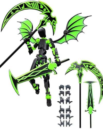 Image of Dummy 13, T13 Action Figure, Action Figure Action Figure Toys, Black and Green Desktop Decoration, T13 Toys, for Collectors, Home and Room Decor, Dummy 13 Action Figure Set