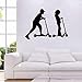 YMSHD Décor Vinyle Art Peintures Murales Enfants Pépinière Décoration Sports Stickers Muraux Papier Peint Garçons Et Filles sur Scooters Stickers Muraux Maison 57Cmx43Cm