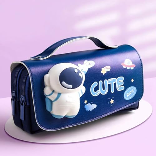 Image of DEOXY Cute Big Cartoon Theme Plastic Pencil Case-3D Eva Pencil Case Pouch, Multipurpose Zipper Pencil Case for Kids, Pen & Pencil Bag for School Kids (Cute Big)