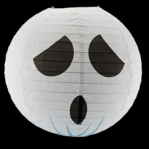 Image of Quasimoon PaperLanternStore.com 14 Inch Ghost Halloween Paper Lantern
