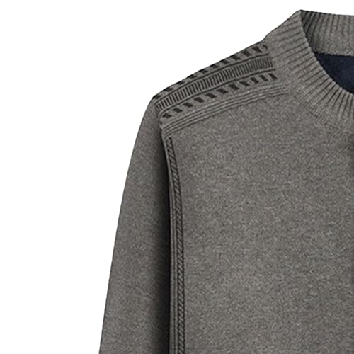 Men's Chunky Knitted Button-Up Sweater Cardigan Plus Size Warm Sweater Regular Winter Sweaters with Pockets3