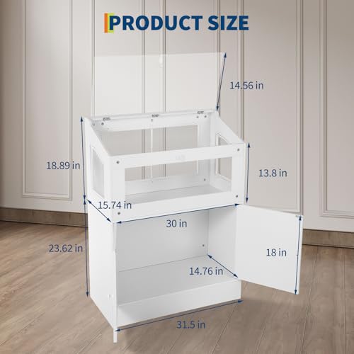 GarveeLife Hamster Cage with Storage Cabinet, Guinea Pig Cage for Small Animals,Large Hamster Cage with Easy View Acrylic Panels,for Rat, Guinea Pig, Hedgehog, Gerbil by GarveeLife - Image 6