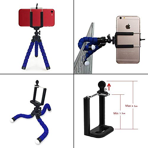 Tripé Para Celular Flexivel E Camera Azul CBRN08735