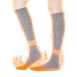 [COMEDYKING] 2025年新登場 あったかい 靴下 ぽかぽか温活ソックス 【脚首パイル発熱・あったか暖炉気分】 極厚手 冬用 吸湿発熱素材 靴下 レディース ルームソックス あったかグッズ【人気雑誌掲載・WEBで話題沸騰！】 レッグウォーマー 保温 持続発熱 プレゼント ギフト 冬必需 グレー 23-25cm