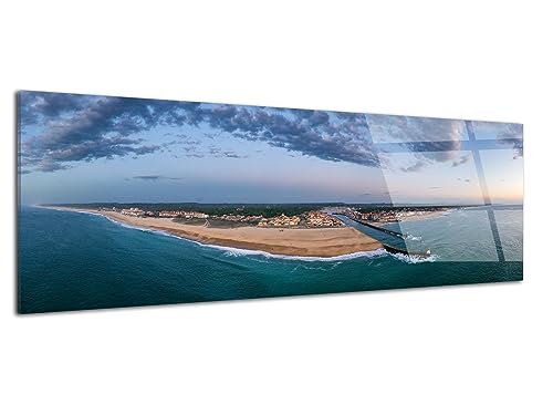 Tableau paysage Capbreton panoramique verre acrylique HD