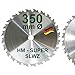 Produktbild HM Sägeblatt 350 x 30 mm SUPER-LWZ Hartmetall Präzision Kreissägeblatt 350mm Wechselzahn - Spanabweiser S-LWZ Tischkreissäge Kreissäge Kappsäge Handkreissäge Gehrungssäge Brennholzsäge Tischsäge SLWZ