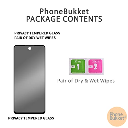 Image of Anti-Spy Privacy Tempered Glass Guard Protector for Xiaomi Redmi Note 10 Lite (Black) (Camera Hole) Edge to Edge Full Screen Coverage, Pack of 1