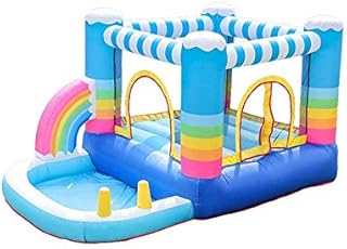 tle with Slide Inflatable tle Indoor and Outdoor Children's Trampoline Slide Inflatable tle Rainbow Slide Inflatable tle