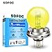 SOFOC P45T Motorcycle/Car Halogen G40 Bulb 6V 45/40W Yellow High/Low Beam Design Plug & Play 1Pcs