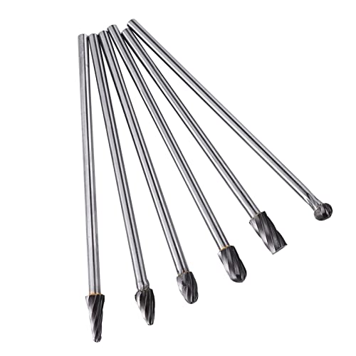 Set de 6 fresas rotativas de carburo de tungsteno miniatura 5