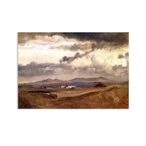 Toile salon Corot Vue du couvent pour une ambiance déco apaisante