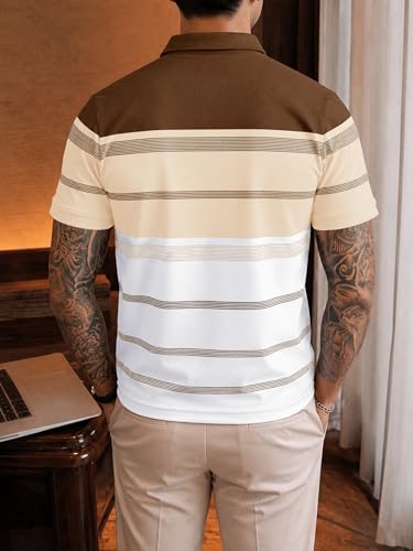 Image of Noble Monk Men's Regular Fit Polo Neck T-Shirt | Half Sleeve