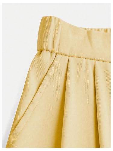Image of SweatyRocks Girl's Elastic High Waist Wide Leg Pants Loose Long Trousers
