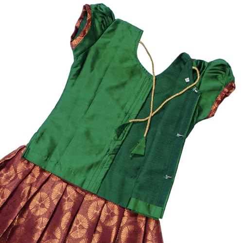 Chandrakala Lehanga Pattu Pavadai For Girls Kids South Indian Dress, (KL115-P)4