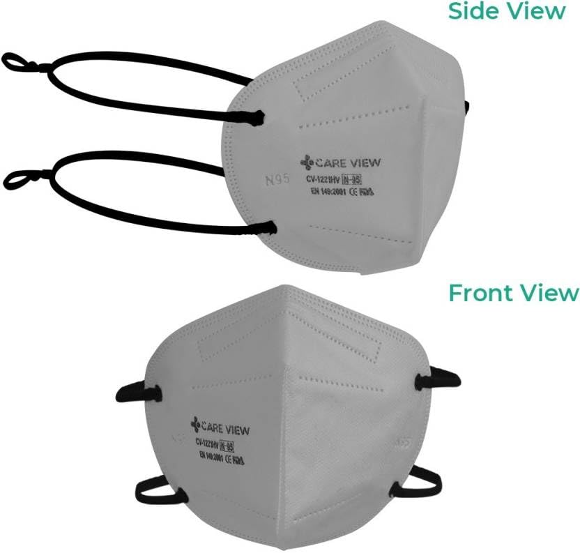 Image of Careview N-95 Anti Pollution Face Mask with 2 Melt Blown Layers - Coloured Masks (4 Colours)