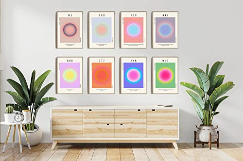 Geetez Angel Number 444 Poster, 444 Angel Number Poster, 444 Angel Number Print, Color Gradient Poster Art, 444 Protection Poster, 444 Aura Number, 444 Minimalist Poster, 444 Gradient Aura Print #TOP4