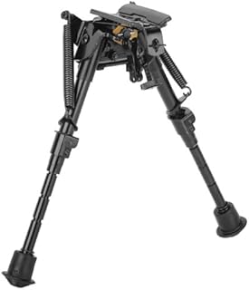 Caldwell XLA Pivot Bipod with Adjustable Notched Legs and Slim Folding Design for Easy Transport, Rifle Stability, and Target Shooting