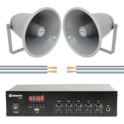 Adastra Fondo 40W Sistema de altavoces PA IP33 Sistema de sonido Bluetooth USB