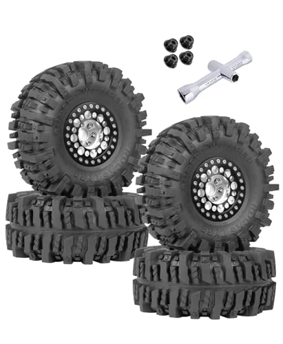 ARRCat RC 1.9 Beadlock Wheels and Tires for 1/10 SCX10 ...