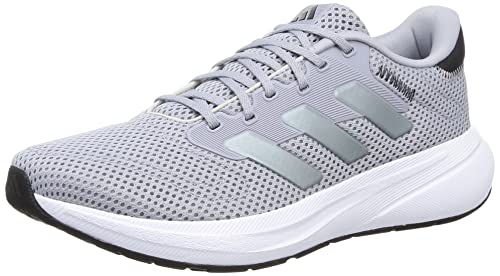 adidas Response Runner U Baskets Mixtes pour Adulte Argenté/argenté Nuit métallisé/Carbone Taille 42 2/3 EU, Halo Silver Night Metallic Carbon, 42 2/3 EU