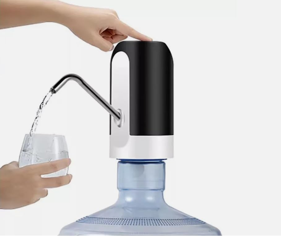 Dispensador de agua para botella de 5 galones, bomba de agua eléctrica para jarra de 5 galones con interruptor y carga USB, dispensador de jarra de