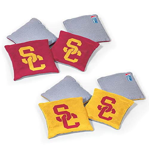 Image of NCAA College Dual Sided Bean Bags by Wild Sports, 8 Count, Premium Toss Bags for Cornhole Set - Great for Tailgates, Outdoors, Backyard