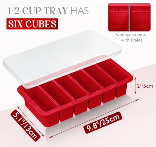 Cubeteras de Silicona para Congelador con Tapa, Set de 2 miniatura 2