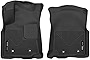 Husky Liners X-act Contour Series | Front Floor Liners - Black | 53751 | Fits 2018-2022 Toyota Tacoma Double/Access Cab w/ Automatic Transmission 2 Pcs