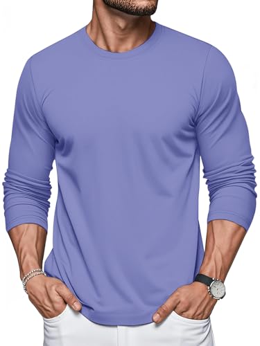 10 Pack Men's Shirts Long Sleeve Tee Crew Neck Style Casual Loose Fit Tops - Image 8