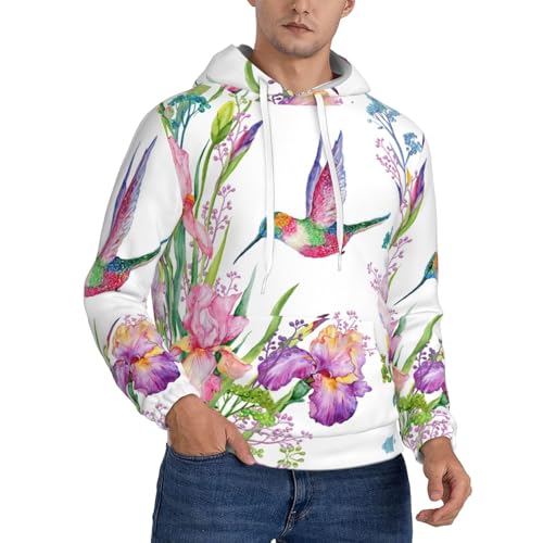 Sweat oiseaux et fleurs pour balades en nature et cocooning