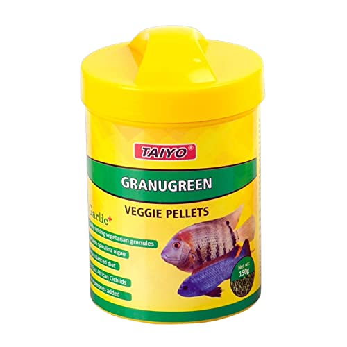 Image of TAIYO Granu Green Veggie Pellets Fish Food, 150g