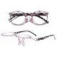 Schminkbrille Vevesmundo Flip Up Lesebrille mit klappbaren Gläsern