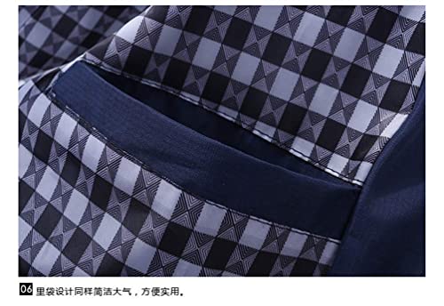 Jaqueta UbdehL, masculina, leve, corta-vento, Azul escuro, L