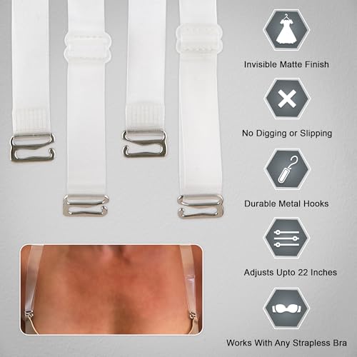image for Fashion First Aid Clearly Gone Invisible Clear Bra Straps for Women 