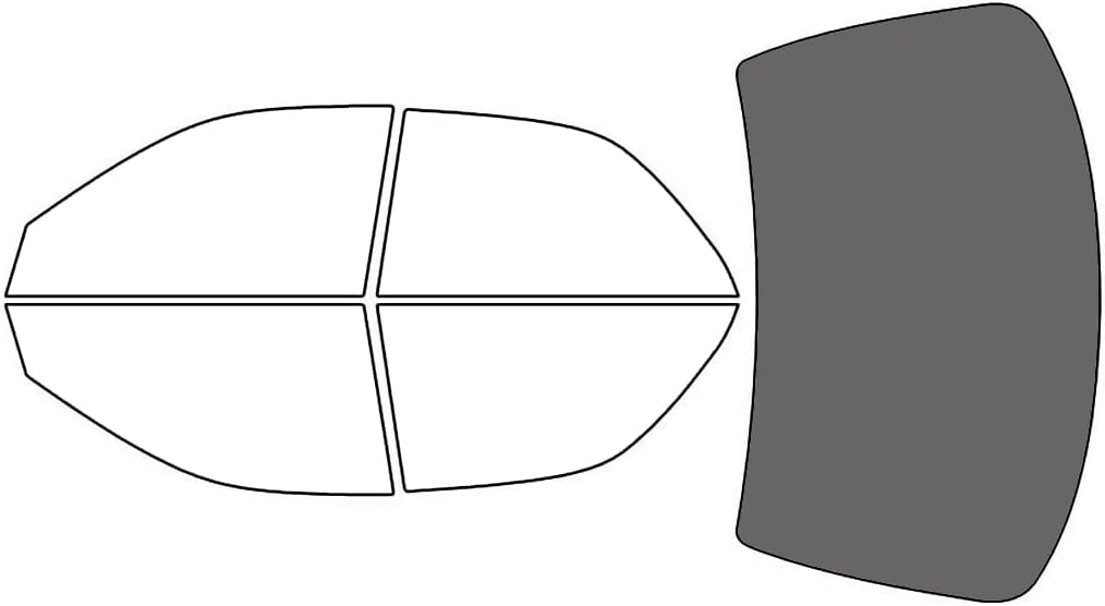 Rvinyl Window Tint Kit Compatible with Lexus ES 1997-2001 - Black 35% - Single Ply No Bubble Film - Do it Yourself Vehicle Rear Windshield Precut Kit