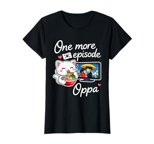 K-Drama Oppa Cat Graphic T-Shirt