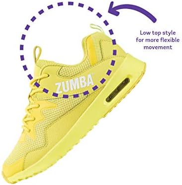 Zumba Athletic Air Classic Gym Fitness Sneakers Dance Workout Shoes for Women Cross Trainer, Yellow 0, 13 | Image 2